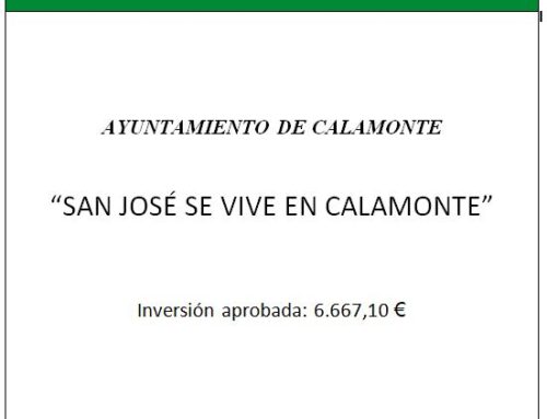 SAN JOSÉ SE VIVE EN CALAMONTE: Actividad de animación comercial